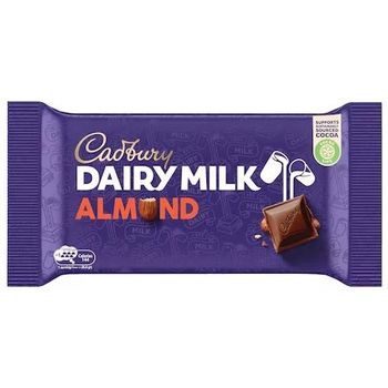 Cadbury Dairy Milk Almond Chocolate Bar 15g