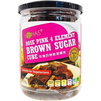 Lohas Organic Rose Pink 4 Element Brown Sugar Cube 300g