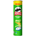 Pringles Potato Crisps Sour Cream And Onion 147g