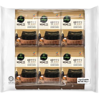 CJ Bibigo Roasted Seaweed 12pcs 48g