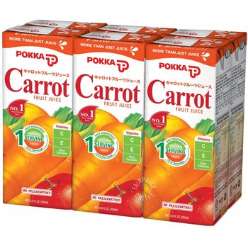 Pokka Carrot Fruit Juice 6pcs 250ml