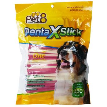 Pet8 Dog Dental Treats 2 Colors Strawberry Flavor JDT06 450g