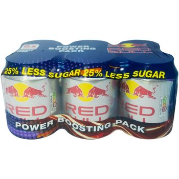 Red Bull Energy Can Drink 25 Less Sugar 6 x 250ml