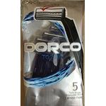 Dorco 5 Twin Blade Disposable Razors Fixed Type 2 packs