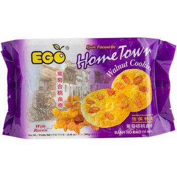 EGO Hometown Walnut Cookies Raisins 240g