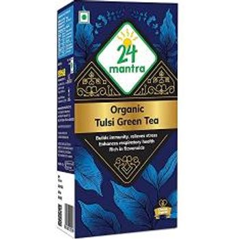 24 Mantara 24 Mantra Organic Tulsi Green Tea 25 Bags 3.04oz