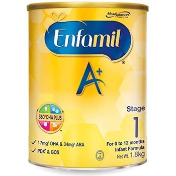 Enfamil Pro A+ Stage 1 Infant Formula Baby Milk Powder 0-12m 1.8kg