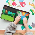 Petit Collage On The Go Magnetic Play Set Dinosaur Kingdom