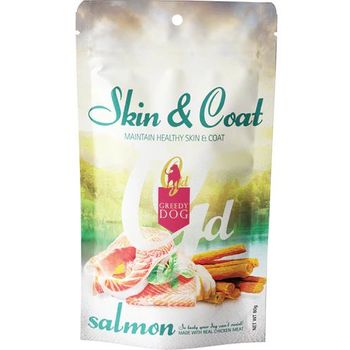 Greedy Dog Treats Skin & Coat Salmon 80g
