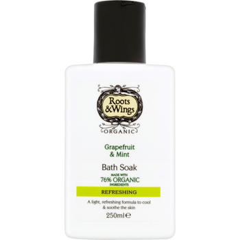 Roots & Wings Organic Refreshing Grapefruit and Mint Bath Soak 250ml