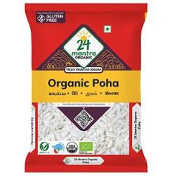 24 Mantra Organic Poha Flattened Riceatukulu 500g