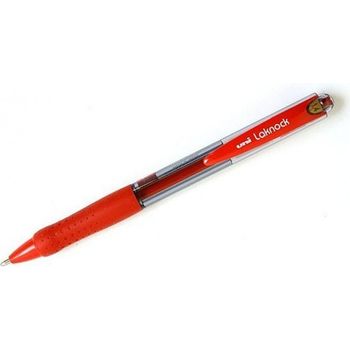 Uni-Ball Laknock Pen Retractable 1.0mm Red