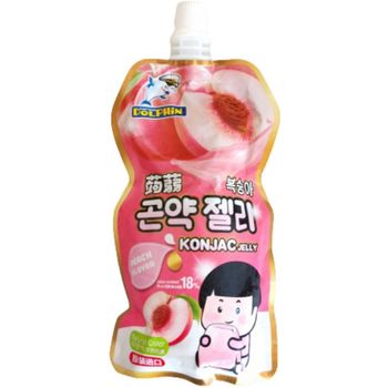 Captain Dolphin Peach Konjac Jelly 130g