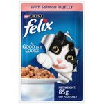 Purina Felix Salmon Gravy in Jelly For Adult Cat 85g