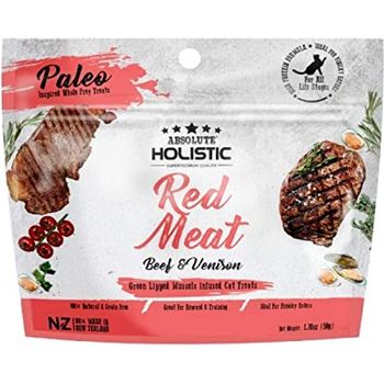 Absolute Holistic Red Meat Beef And Venison Air Dried Treat 50g
