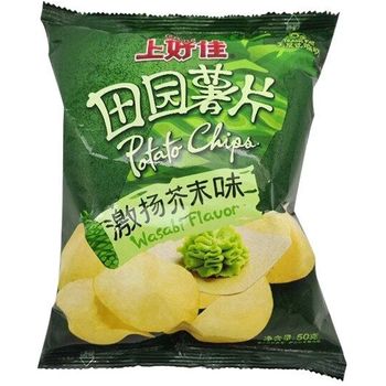 Oishi Chips Wasabi Flavour 50g