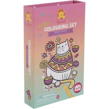 Tiger Tribe Glitter Colouring Set Night Garden