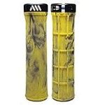 All Mountain Style Ams Berm Grips Lockon Tapered Diameter Comfortable Grips Yellow Camo Universal