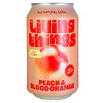 Living Things Peach & Blood Orange Natural Soda 330ml