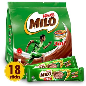Nestle Milo 3 in 1 Chocolate Malt Energy Drink 460g