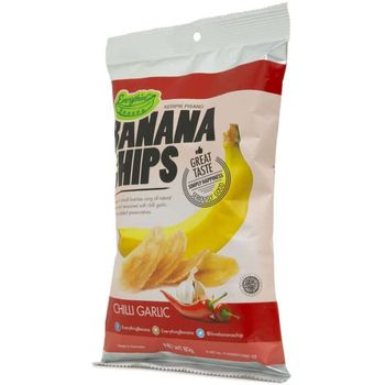 Everything Banana Chips Chilli Garlic 80g
