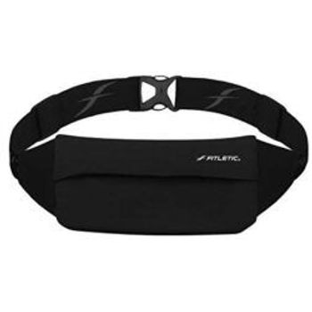 Fitletic Zipless Black Running Waist Pack 142g