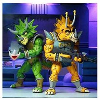 Neca Figurine Tmnt Tortues Ninja Cartoon 2-pack Zorax And Zork 18cm