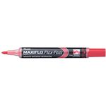 Pentel Maxiflo White Board Marker Flex Bullet Tip Red 1.5mm
