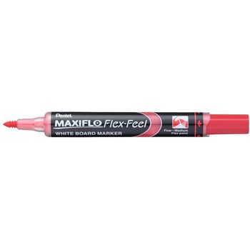 Pentel Maxiflo White Board Marker Flex Bullet Tip Red 1.5mm