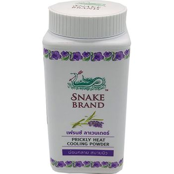 Snake Brand Prickly heat Cooling Lavender powder 150g