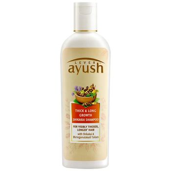 Lever Ayush Thick And Natural Ayurvedic Long Growth Shikakai Shampoo 175ml