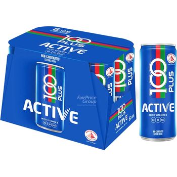 100 Plus Isotonic Can Drink Active 24 x 300ml