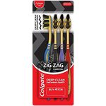 Colgate ZigZag Charcoal Toothbrush Medium For Adults 4pcs