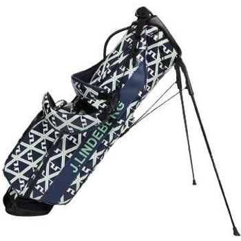 J.Lindeberg Sunday Printed Stand Golf Bag Geo Jl Navy