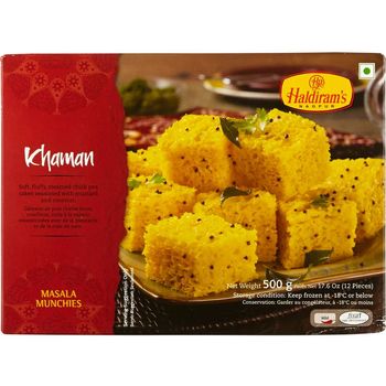 Haldiram's Frozen Khaman Dhokla, 500g