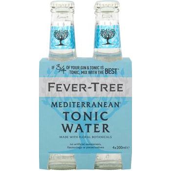 Fever Tree Mediterranean Tonic Water 4 X 200ml