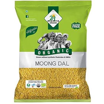 24 Mantra Organic Yellow Moong Dal 1kg