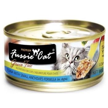 Fussie Cat Canned Food Premium Tuna With Small Anchovies In Aspic 80g