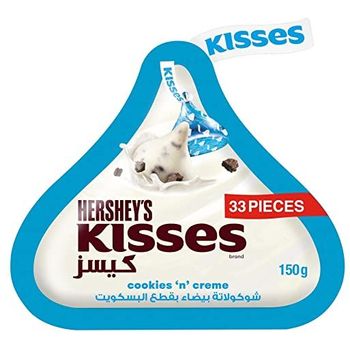 Hershey's Kisses Cookies Creme Chocolate 150g