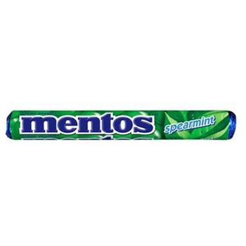 Mentos Lollies Spearmint 14pcs Roll 37g