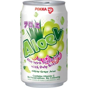 Pokka Aloe White Grape Juice with Pulp Bits 300ml