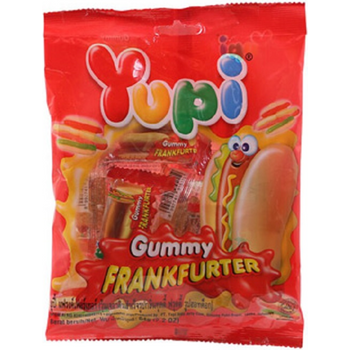 Yupi Burger Snack Candy Candies Sweet Jelly Gummy Mixed Fruit Flavour