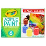 Crayola Classic Acrylic Paint 6ct 60ml