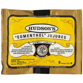 Hudsons Honey Lemon Jujubes 12g