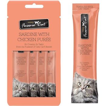 Fussie Cat Puree Sardine Wl Chicken 18 Count 2.7kg