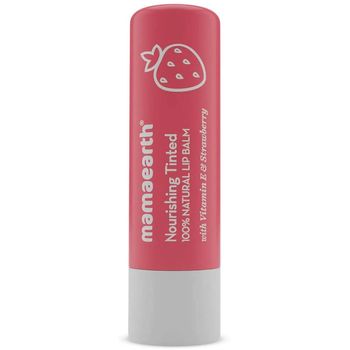 Mamaearth Natural Lip Balm with Vitamin E and Strawberry 4g