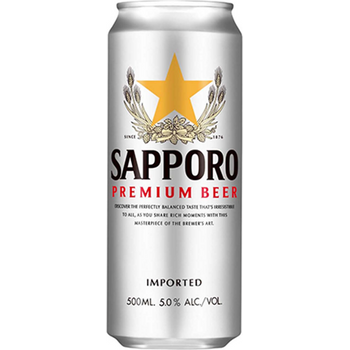 Sapporo Beer Can 500ml
