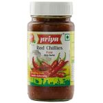 Priya Pickle Red Chillies With Garlic 300g