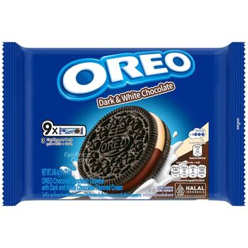 Oreo Sandwich Cookies Dark and White Chocolate Flavored 256.5g
