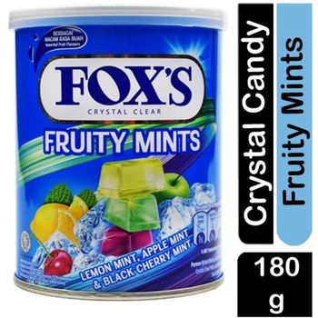 Fox's Fruity Mints Lemon Mintapple Mint Blackcherry Mint